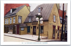 VINTAGE POSTCARD MONTCALM'S HOUSE IN THE OLD CITY OF QUEBEC CANADA c. 1920s