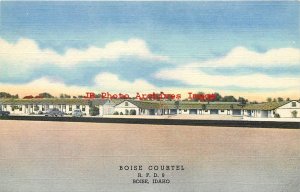 ID, Boise, Idaho, Boise Courtel Motel, Exterior View, Curteich No 9B-H1460