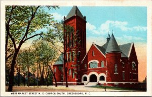 North Carolina West Market Street Methodist Episcopal Church Curteich