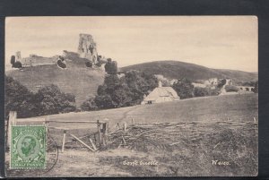 Dorset Postcard - View of Corfe Castle   T7472