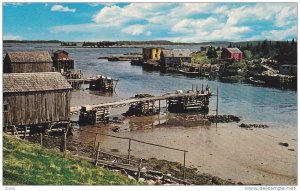 Waterfront View, Docks at Little Harbour, Eastern Shore, Nova Scotia, Canada,...