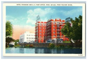 Vintage Hotel Riverside, Reno, Nevada. Postcard P7E