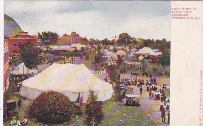 Illinois Springfield Snap Shot In State Fair Grounds 1909