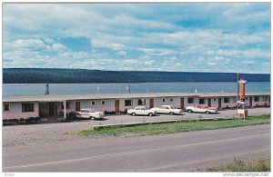 Lac La Hache Motel on highway 97, 88 miles north of Cache Creek, British Colu...