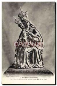 Old Postcard Notre Dame du Port The miraculous statue