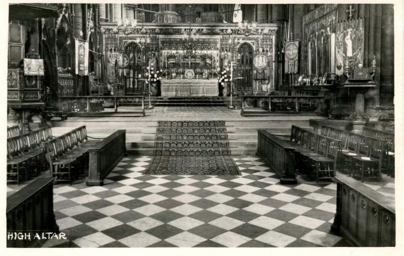 UK - England, Westminster Abbey, High Altar - RPPC