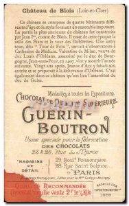 Chromo Chocolate Guerin Boutron Chateau De Blois