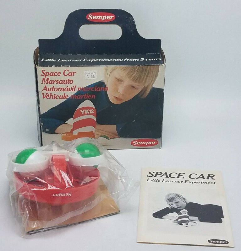 **RARE** Vintage Toy - Semper Brand SPACE CAR - Plastic - New in Box NOS