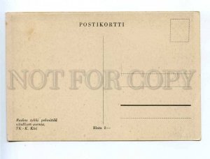 226124 WWII FINNISH Patriotic War Germans gun postcard