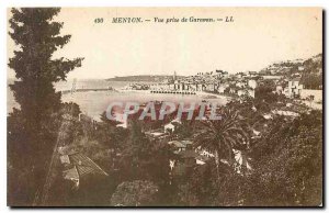 Old Postcard Menton Garavan View from