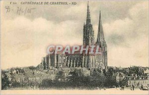 Old Postcard Cathedral of Chartres