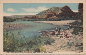 Postcard Rio Grande at Hot Springs Big Bend Ntl Park Texas TX