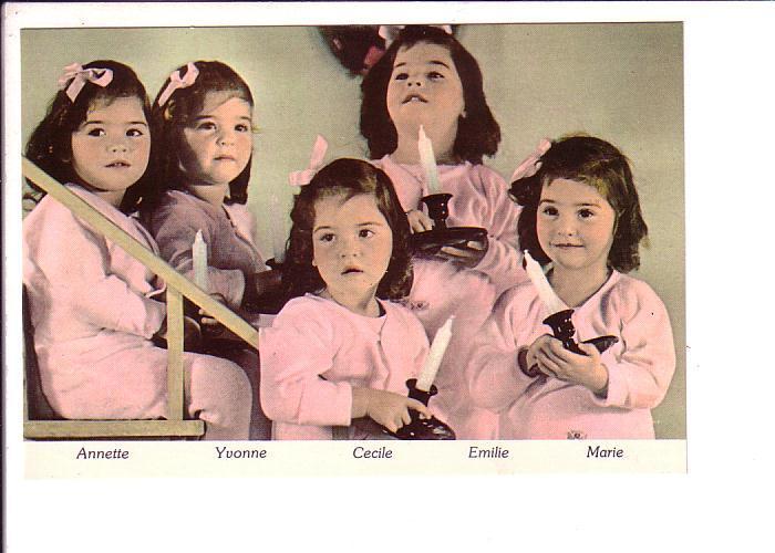 World Famous Dionne Quintuplets , Candles, Callander, Ontario Canada, Quints