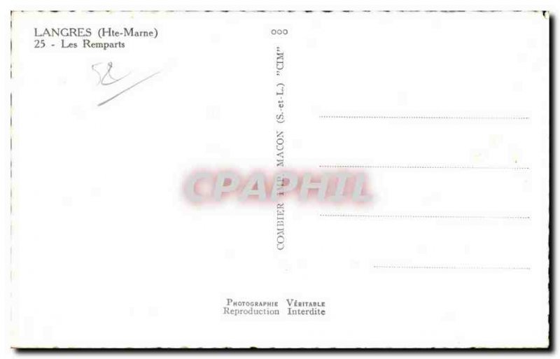 Langres - Les Remparts - Old Postcard