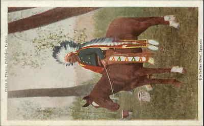 Native American Indian Ute Chief Ignacio on Horse c1905 P...