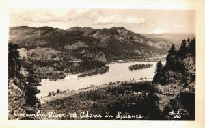 USA Columbia River Mt Adams In Distance Washington Vintage RPPC 08.99