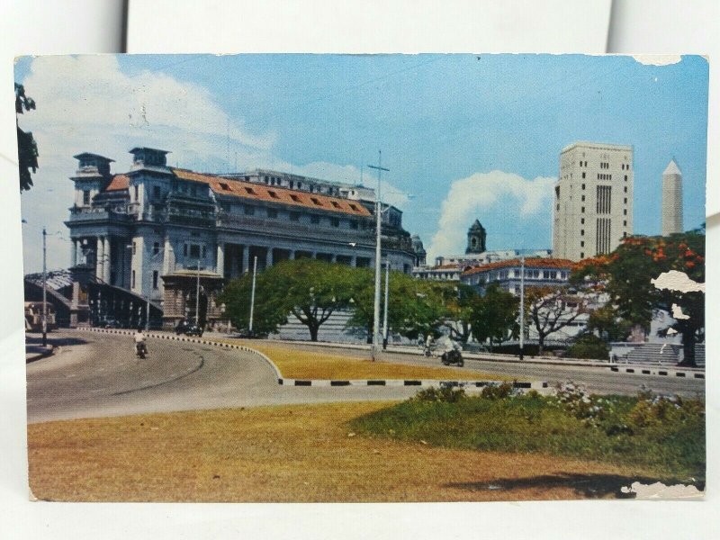 Vintage Postcard The General Post Office Singapore 1970s