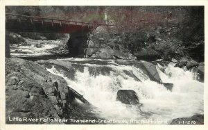 Cline RPPC I-I-276 Little River Falls by Townsend TN Great Smoky Mts Nat'l Park