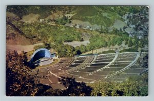 Hollywood CA- California, World Famous Hollywood Bowl, Aerial, Chrome Postcard