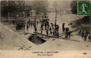 CPA L'ORAGE DU 15 JUIN a PARIS (8e) Place St-Augustin (199804)