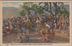 Postcard Native American Dance Hopi Indians Grand Canyon Arizona AZ