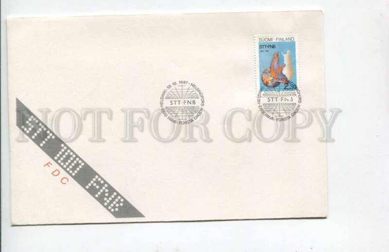 293410 FINLAND 1987 year First Day COVER Helsinki STT FNB