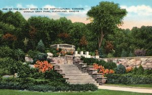 Vintage Postcard Beauty Spots Horticultural Gardens Donald Gray Cleveland Ohio