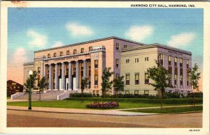 Postcard BUILDING SCENE Hammond Indiana IN AN9014