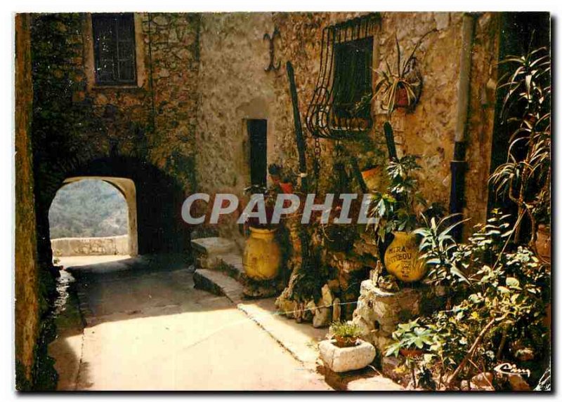 Postcard Modern Tourrettes Alps Mar Town Medieval Summer Station One aspect o...