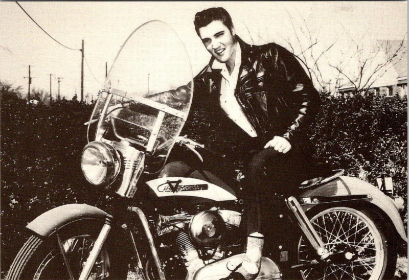 2~4X6 Postcards PA York Elvis Presley~Harley Davidson Motorcycle