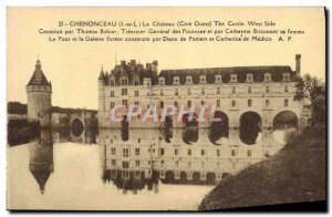 Old Postcard Chateau Chenonceau