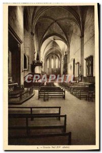 Old Postcard Great nave