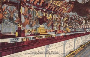 Buckhorn Curio Museum Bar View - San Antonio, Texas TX Postcard