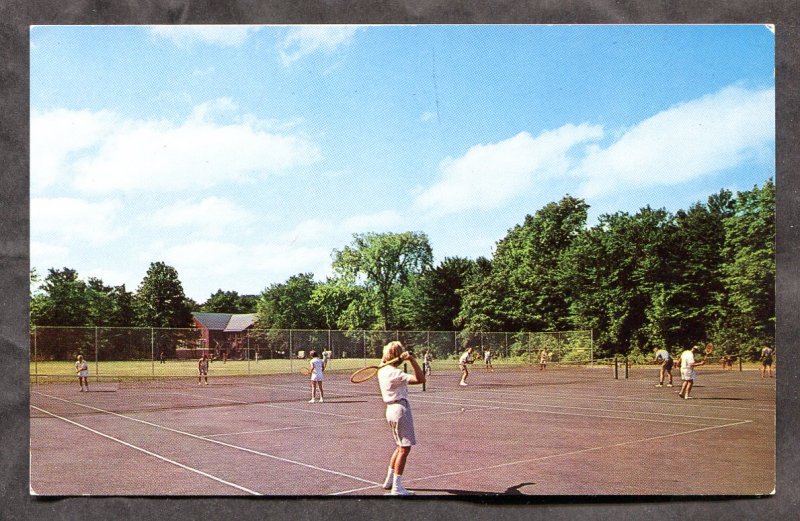 4865 - GENEVA PARK Ontario 1960s YMCA Tennis Courts on Lake Couchiching