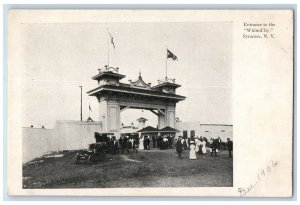 1906 Entrance To The White City Car Syracuse New York NY Antique Postcard
