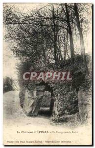 Old Postcard The Chateau D & # 39Epinal A Passage Sous La Roche