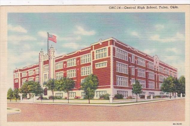 Oklahoma Tulsa Central High School Curteich