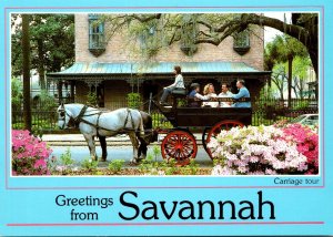 Georgia Savannah Greetings With Savannah Carriage Company