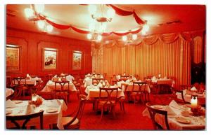 1950s/60s Navarre's Restaurant Interior, Phoenix, AZ Postcard