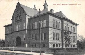 A36/ Uhrichsville Ohio Postcard 1908 High School Building