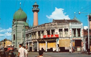 Singapore Old Vintage Antique Post Card Sultan Mosque Unused