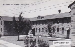 Barracks Naval Training Center Great Lakes Illinois Real Photo