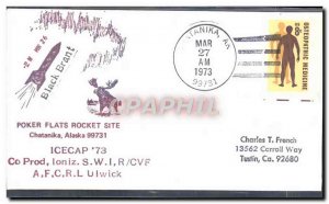 Letter US Poker Flats Rocket Site Chatanika Alaska March 27, 1973