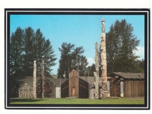 Totem Poles, 'Ksan Historical Village and Museum, Hazelton, BC, 1993 Postcard