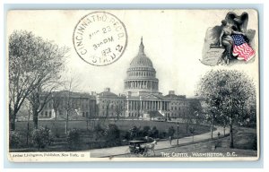 1902 The Capitol Washington DC, Cincinnati OH, Posted Antique Postcard