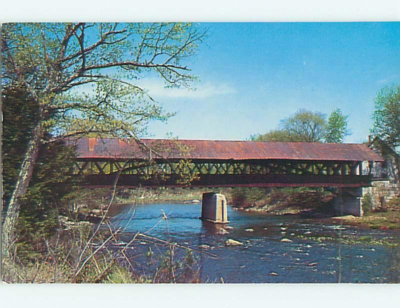 Unused Pre-1980 COVERED BRIDGE Contoocook New Hampshire NH t7465-12