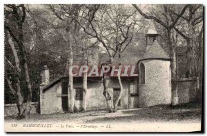 Old Postcard The park Rambouillet L & # 39ermitage
