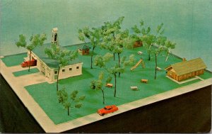 Indiana Elkhart Birds Eye View Of Wakarusa Wayne Town Park Scaled Down Model