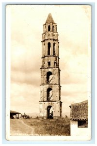 Early Torre Iznaga Tower Trinidad Cuba Real Photo RPPC Postcard (P30)