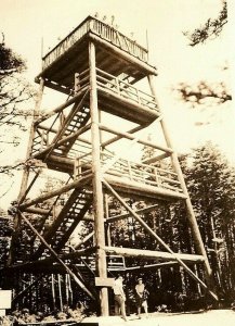 1930-50 Rppc Observation Tower Dome Smoky Clingmans Great Mountains Park NC 